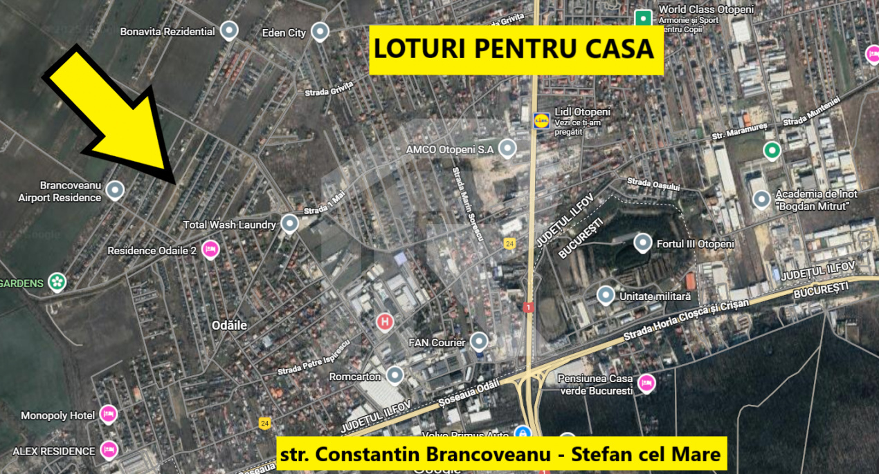 Otopeni - Loturi pentru case - Str. Constantin Brancoveanu - 0% COMISION