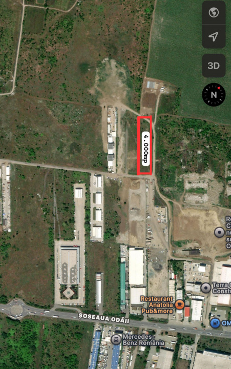 Teren 4.000 mp – Otopeni | Ideal hale / investiție | Acces excelent SOS CENTURA